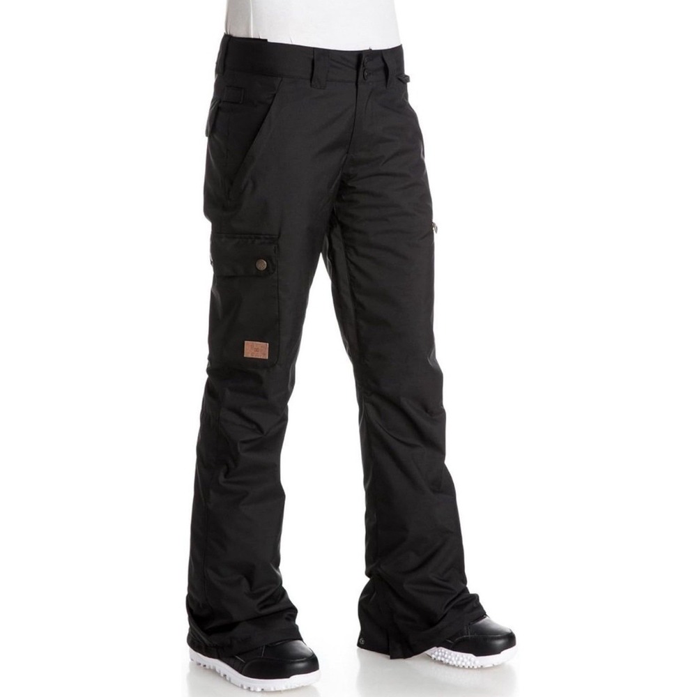 NWT DC Shoes Womens Recruit Snowboard Pants‎ Black Waterproof 10K Cargo Pckt M